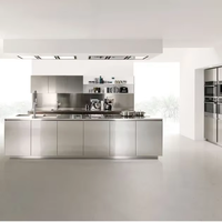 Vente en gros d'armoires de cuisine en acier inoxydable personnalisées Systèmes de cuisine modulaires Solutions pour barbecue à domicile