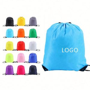 Sac à dos en polyester avec cordon de serrage, sac promotionnel pour événements, sac de sport avec impression pour la natation, la gym, les voyages, logo personnalisé - Product Image 1