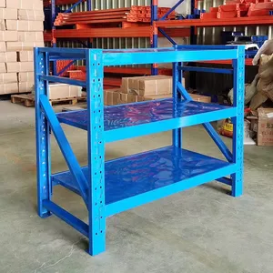 Mobile Workshop Garage Warehouse Steel Work Bench Storage Racking Of Working Table