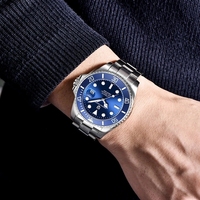 Dropshipping Reloj de Pulsera Mecánico de Buceo para Hombre Pagani Design 1639 Automático 8215 / NH35 con Logo Personalizado y Fecha, 30 ATM