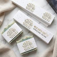 Funda de Jabón de Papel Especial Ecológica |   Tarjeta de Jabón Artesanal Premium |   Marca de Lujo para el Cuidado de la Piel Orgánico