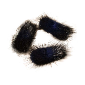 Mink Pom Pom Hair <b>Clip</b> 3x7cm <b>Bow</b> Tie Rabbit Fur DIY Accessory Daily Use - Product Image 5