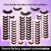Faux cils 3D personnalisés, 10 paires, style européen et américain, épais, naturels, spectaculaires, pour maquillage de scène