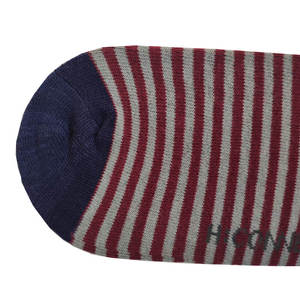 Orgánica personal señoras bambú calcetines con fundamentos de rayas finas - Product Image 3