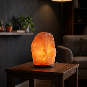 Lámpara de Sal Roja del Himalaya Natural de Alta Calidad, 1.5-2 Kg, para Purificar el Aire, Venta al por Mayor Directa de Fábrica de Sal de Cristal del Himalaya - Product Image 1