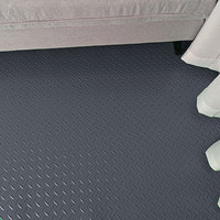 Rouleau de tapis de voiture en PVC ignifuge antidérapant 2,0 mm |   Plancher en acier pour véhicules ferroviaires, camions et remorques, facile à nettoyer