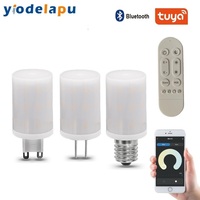 220V 6W Tuya Wi-Fi RF Smart Dimmer G9 Bombilla LED 2700-6500K Fuente de alimentación de CA