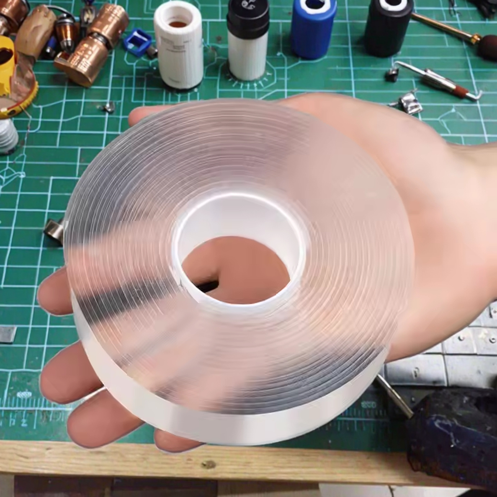 Heavy Duty Double Sided Waterproof Acrylic Water Activated BOPP Die Cut Nano Tape Reusable No Residue Strong For Carton Sealing