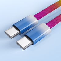 Superventas 2024 Usb C a C 60W Cargador Cable DE DATOS magnético Cable USB magnético Arco Iris Cable de carga rápida para iPhone 15 promax