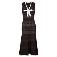 Robe élégante sans manches en tricot pour femme, motif floral 3D ajouré, amincissante, polyvalente, décontractée, robe de mode pour femme