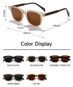 Occhiali da Sole Quadrati <span class=keywords><strong>di</strong></span> Alta Qualità per Uomo e Donna, Gafas De Sol Hombre Oculos, Design con Lenti Polarizzate <span class=keywords><strong>di</strong></span> Alta Qualità, Montatura in Tr90 - Product Image 6