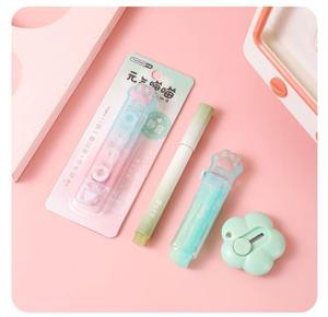 Set de Papelería <span class=keywords><strong>Kawaii</strong></span> con Diseño de Pata de Gato, Kit de Suministros de Oficina para Estudiantes con Cinta Correctora, Borrador, Resaltador y Cuchilla Multiusos - Product Image 3