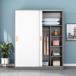 Lemari pakaian kayu murah furnitur praktis berkualitas tinggi - Product Image 6