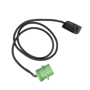 OBD2 Stecker 16-polig J1939 Grün Buchse 9-polig PVC-Kabelkonfektion Rechtwinklig Diagnosewerkzeug Codeleser für Maschinen Elektronik - Product Image 1