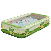 Grande piscine gonflable familiale épaissie, spacieuse, pour adultes, portable, pour jardin extérieur, pour jeux aquatiques