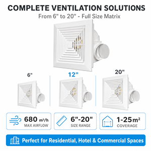 Ventilateur d'extraction <span class=keywords><strong>de</strong></span> plafond avec kit <span class=keywords><strong>de</strong></span> conduit flexible, ventilateur <span class=keywords><strong>de</strong></span> <span class=keywords><strong>ventilation</strong></span> pour <span class=keywords><strong>salle</strong></span> <span class=keywords><strong>de</strong></span> <span class=keywords><strong>bain</strong></span>, cuisine, toilettes, <span class=keywords><strong>ventilation</strong></span> HVAC - Product Image 2