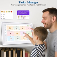 Calendrier numérique intelligent WiFi 15,6 pouces, écran tactile Full HD, tableau des tâches, calendrier numérique mural pour les horaires familiaux