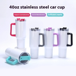 304 acier inoxydable isolé sous vide gobelet poignée transfert de chaleur impression voyage <span class=keywords><strong>bouteille</strong></span> d'eau pour la glace boissons froides Sublimation - Product Image 2