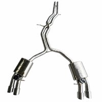 Silencieux d'échappement Catback pour Audi S4 S5 B8 B8.5 3.0T, système d'échappement à soupape électrique, embout en tuyaux SUS304