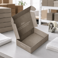 Scatola Postale Ondulata Personalizzata Fidelitas in Taupe, Scatola Regalo per Ricordi di Matrimonio, Scatole per Fotografie Commemorative, Vendita Diretta dalla Fabbrica