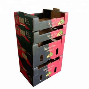 Boîte d'affichage en carton ondulé coloré avec logo personnalisé <span class=keywords><strong>pour</strong></span> les supermarchés, les vêtements, les chaussures, les chapeaux, les magasins - Product Image 5