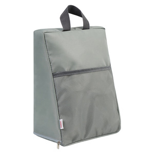 Travel Shoe Storage Bag Gray Polyester Water Resistant Double Layer Outdoor Fitness Use - Product Image 5