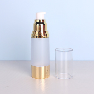 Factory direct sales wholesale of 15ml, 30ml, 50ml and other sizes, gold and silver vacuum <b>bottles</b> with imitation electroplated - Product Image 2
