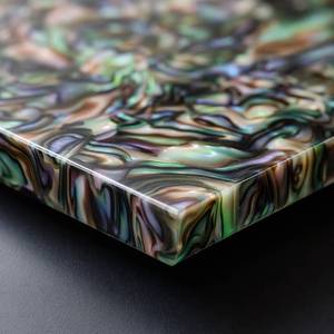 Lastra di Celluloide Ispirata all'Abalone con Motivo a Spirale Multicolore, <span class=keywords><strong>Pellicola</strong></span> Iridescente per Intarsi di Chitarre, Strumenti Vintage e Artigianato di Lusso - Product Image 6