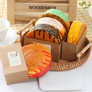 Modèle alimentaire en PU à récupération lente, en forme de croissant, de confiture et de pain en forme d'anneau d'arbre, pour décoration de boulangerie, SY081302 Youth - Product Image 2