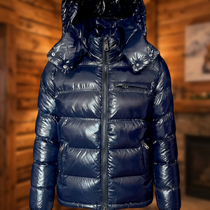 Blazer de Invierno para Hombre, Color Caqui, Estilo Blazer, Impermeable, Ecológico, Relleno de Plumas, 300g+, Viscosa Ligera, Cierre de Cremallera - Product Image 3
