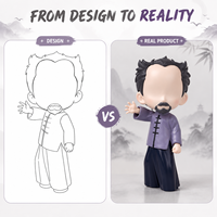 Figurine articulée personnalisée style chinois Chibi, ornement de personnage, jouet de collection en PVC, modèle de présentation, conception ODM OEM