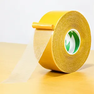 לוגו מותאם אישית מודפס דבק רשת דו צדדי ייצור שטיח סרט דביק בד
