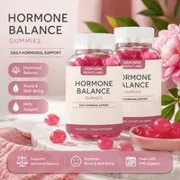 Gummies OEM à Marque Blanche pour l'Équilibre Hormonal Féminin, SPM, Dong Quai, Canneberge, Complexe Vitaminique, Complément de Soutien Confort Menstruel
