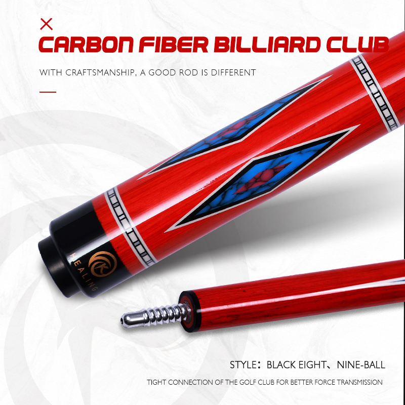 OK HEALING 1/2 PlayCue 12.4mmチップ径プールキュー T700カーボン