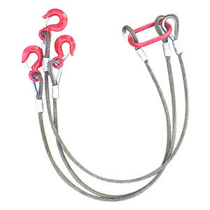 304ステンレス鋼<span class=keywords><strong>6x37</strong></span>フラットワイヤーロープスリング、強化フェルールとフラットアイ付き、リフティング用-LSブランド - Product Image 3