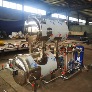 Điều kiện mới bán tự động ngang thức ăn vật nuôi vặn lại máy hơi nước khử trùng Thịt đóng hộp lõi với PLC thành phần - Product Image 6