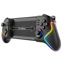 Controlador de Juego Extensible para Consola, Compatible con iPhone/Android/Tablet/PC/P4/P3/Switch, Controlador de Juego Telescópico Inalámbrico RGB Colorido