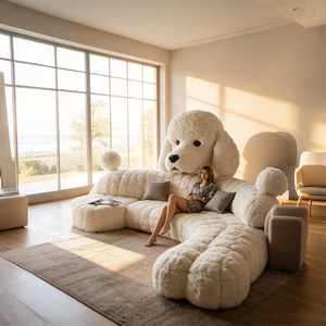 <span class=keywords><strong>Canapé</strong></span> géant en forme de chien personnalisé, <span class=keywords><strong>canapé</strong></span> lounge en peluche, meubles d'animaux réalistes créatifs, salon, chambre à coucher, appartement - Product Image 4