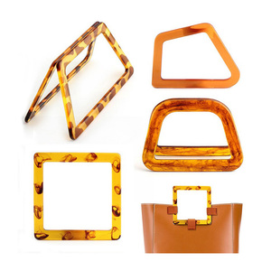 Asas <span class=keywords><strong>de</strong></span> resina únicas al por mayor, manijas decorativas <span class=keywords><strong>de</strong></span> repuesto <span class=keywords><strong>de</strong></span> varios estilos <span class=keywords><strong>para</strong></span> hacer bolsos <span class=keywords><strong>de</strong></span> mano DIY - Product Image 2