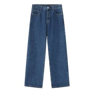 Jeans en denim pour femme 2026, coupe droite, délavage clair, denim brut de qualité, selvedge, hiver automne, 100% coton, vente en gros - Product Image 5