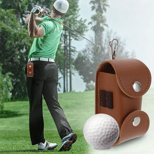 Pochette de golf personnalisée en gros avec logo, porte-balles de golf professionnel en cuir PU, cadeau d'affaires, sac banane de golf - Product Image 5