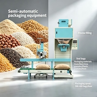 Machine de remplissage et d'emballage de granulés de maïs, de blé et de riz de 5 kg, 10 kg, 25 kg, 50 kg
