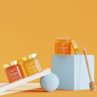 Pot en verre vide haut de gamme de 100 ml pour confiture de fruits, beurre de cacahuète, miel, avec couvercle en fer blanc et autocollant, ensemble de 150 g