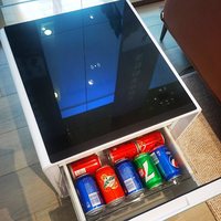 Nouvelle table basse intelligente modèle Mini avec chargement sans fil et réfrigérateur