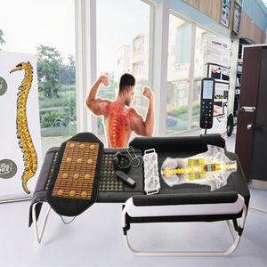Masseur de corps de colonne vertébrale coréen pliable <span class=keywords><strong>Master</strong></span> <span class=keywords><strong>V3</strong></span> V6 Lit de thérapie à rouleaux de jade avec tapis de jade thermique Lit de <span class=keywords><strong>massage</strong></span> infrarouge - Product Image 1