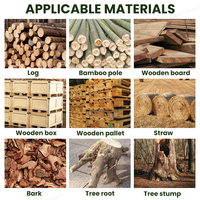 Broyeur industriel de palette de racine d'arbre entier Broyeur de bois de branches de baignoire avec composants de noyau de pompe à engrenages de moteur Fabricant direct