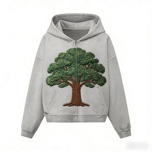 Felpe Streetwear OEM con <span class=keywords><strong>Motivo</strong></span> Albero Gigante Direttamente dalla Fabbrica di Abbigliamento - Product Image 1