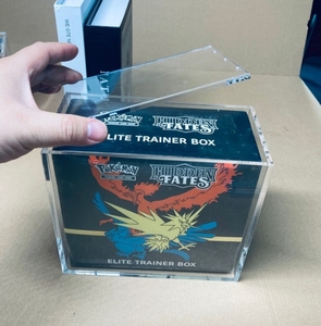 Custom Size&amp;Logo 6mm Premium Magnetic Top Stackable Protectors Acrylic <strong>Display</strong> <strong>Case</strong> for Booster Box - Product Image 4