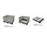 Caisse-palette en plastique pour fruits et légumes caisse-palette en plastique pliable empilable à 4 voies en vrac