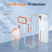 Coque de téléphone iPhone avec cadre d'objectif en métal, boutons métalliques, protection de haute qualité, antichoc, magnétique, vente en gros, directement de l'usine